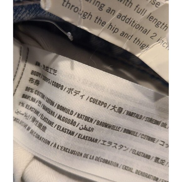 Abercrombie & Fitch The 90s Straight Ultra High Rise Jeans Crossover Size 37/24L - Picture 13 of 16